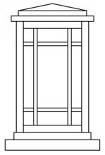 Arroyo Craftsman AVC-6WO-BZ - 6" avenue column mount
