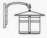 Arroyo Craftsman BB-11GW-N - 11" berkeley wall mount