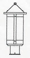 Arroyo Craftsman BP-7LGW-P - 7" berkeley long body post mount
