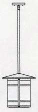 Arroyo Craftsman BSH-11LOF-N - 11" berkeley long body stem hung pendant