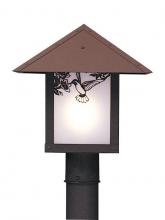 Arroyo Craftsman EP-12PFWO-P - 12" evergreen post mount with pine needle filigree