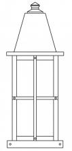 Arroyo Craftsman HC-8LGW-MB - 8" hartford long body column mount