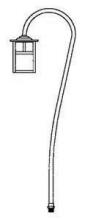 Arroyo Craftsman LV36-M5TGW-RB - low voltage 5" mission fixture with t-bar overlay