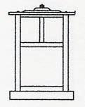 Arroyo Craftsman MC-10TGW-RB - 10" mission column mount with t-bar overlay