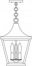 Arroyo Craftsman NAH-10CLR-MB - 10" Nantes pendant