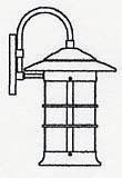 Arroyo Craftsman NB-9LWO-RC - 9" newport long body wall mount