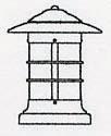Arroyo Craftsman NC-9WO-BZ - 9" newport column mount