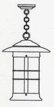 Arroyo Craftsman NH-14LCR-P - 14" newport long body pendant
