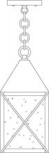 Arroyo Craftsman NOH-6OF-P - 6" nottingham pendant