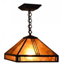 Arroyo Craftsman PH-12WO-BK - 12" prairie pendant