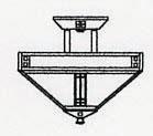 Arroyo Craftsman PIH-12WO-BK - 12" prairie inverted ceiling mount