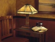 Arroyo Craftsman PTL-15F-RB - 15" prairie table lamp