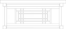 Arroyo Craftsman SDCM-13AM-P - 13" scottsdale ceiling mount