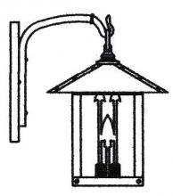Arroyo Craftsman TRB-9ARWO-P - 9" timber ridge wall bracket with arrow filigree