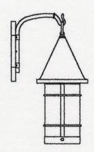 Arroyo Craftsman VB-7WO-RB - 7" valencia wall mount