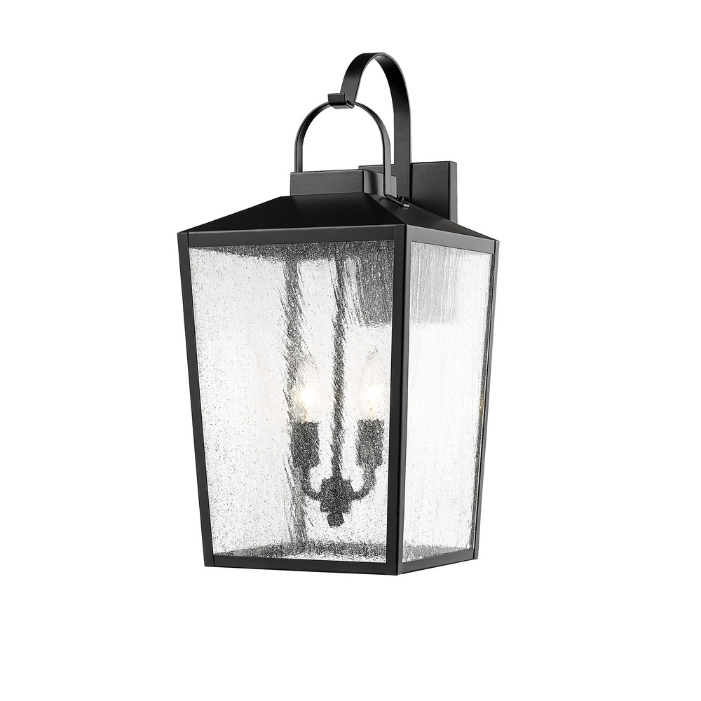 Devens 2-Light Outdoor Wall Sconce Powder Coated Black