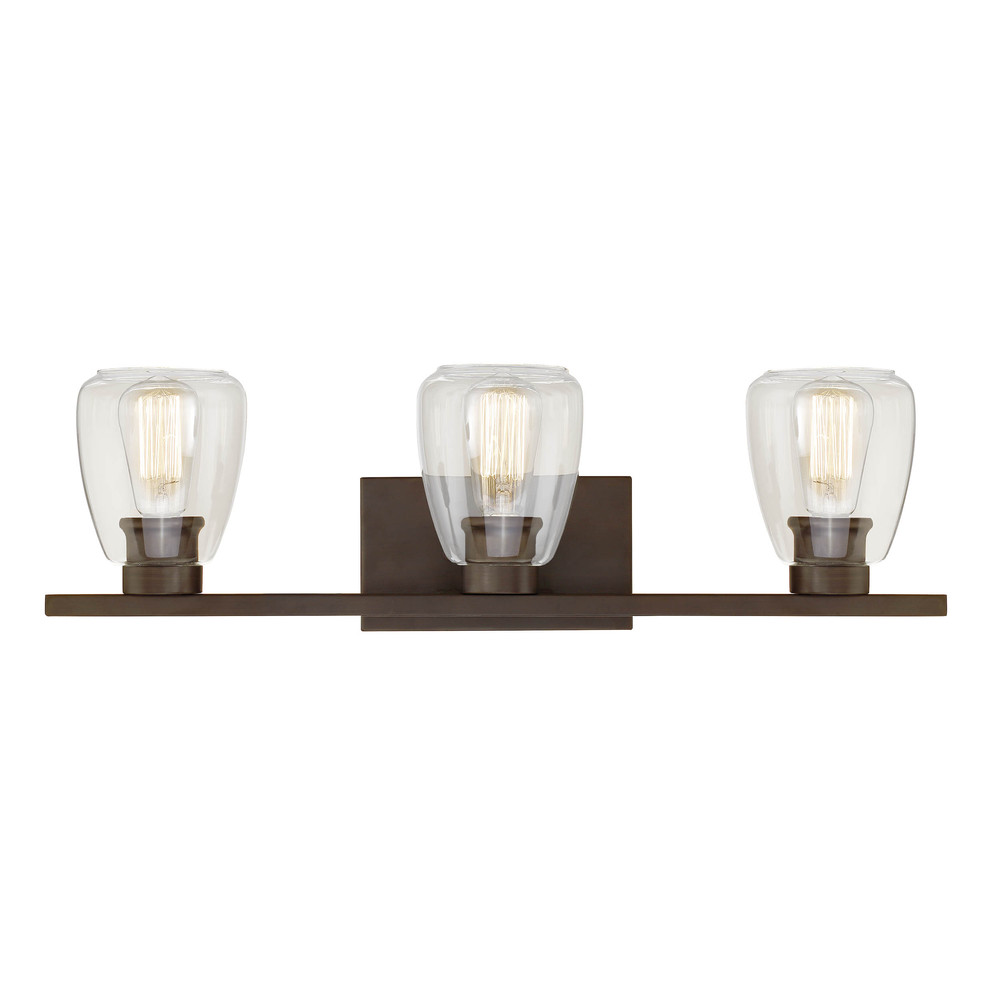 3-Light Vanity Rubbed Bronze