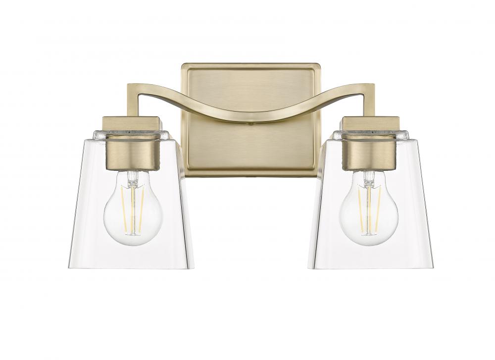 Avenna 14.5" Wide 2-Light Vanity - Matte Black