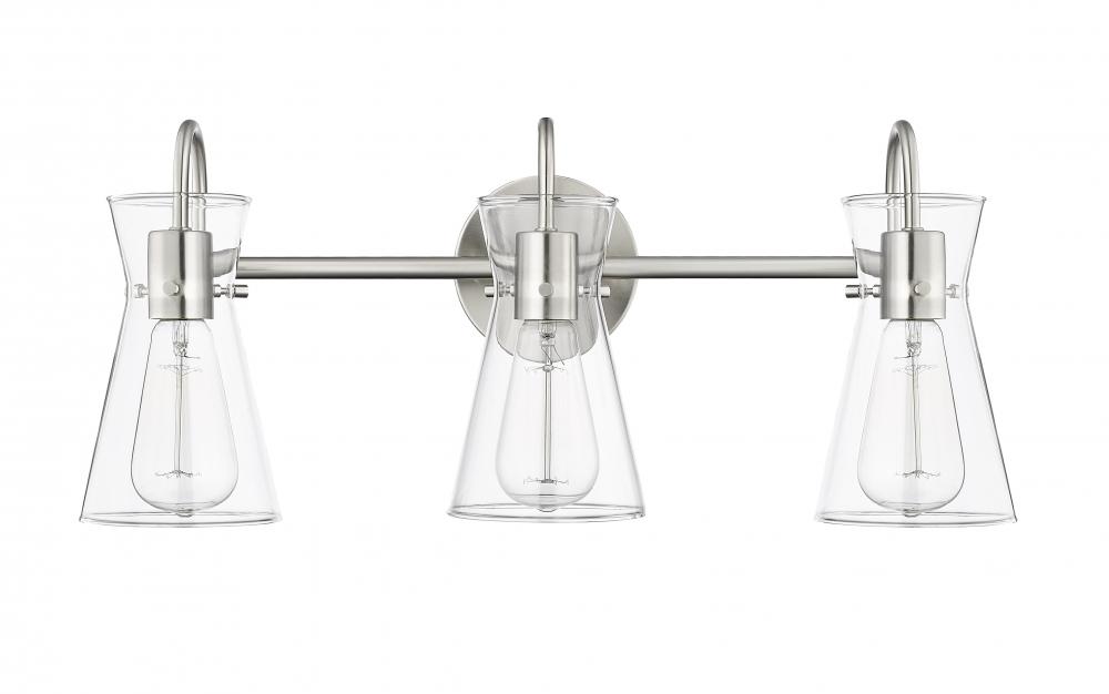 Camellia 22" Wide 3-Light Vanity - Polished Nickel