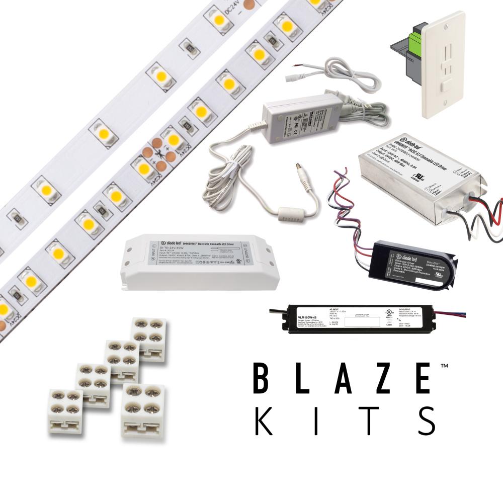 Blaze 200 LED Tape Light, 12V, 4200K, 16.4 ft. Spool with 60W Omnidrive Basics ELV